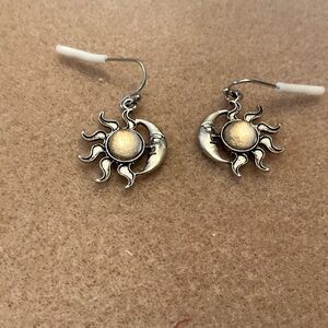 Beautiful pair of Sun & Moon Earrings! BN